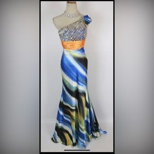 Formal Jovani inspired Floor Length Gown Size 8 NWT